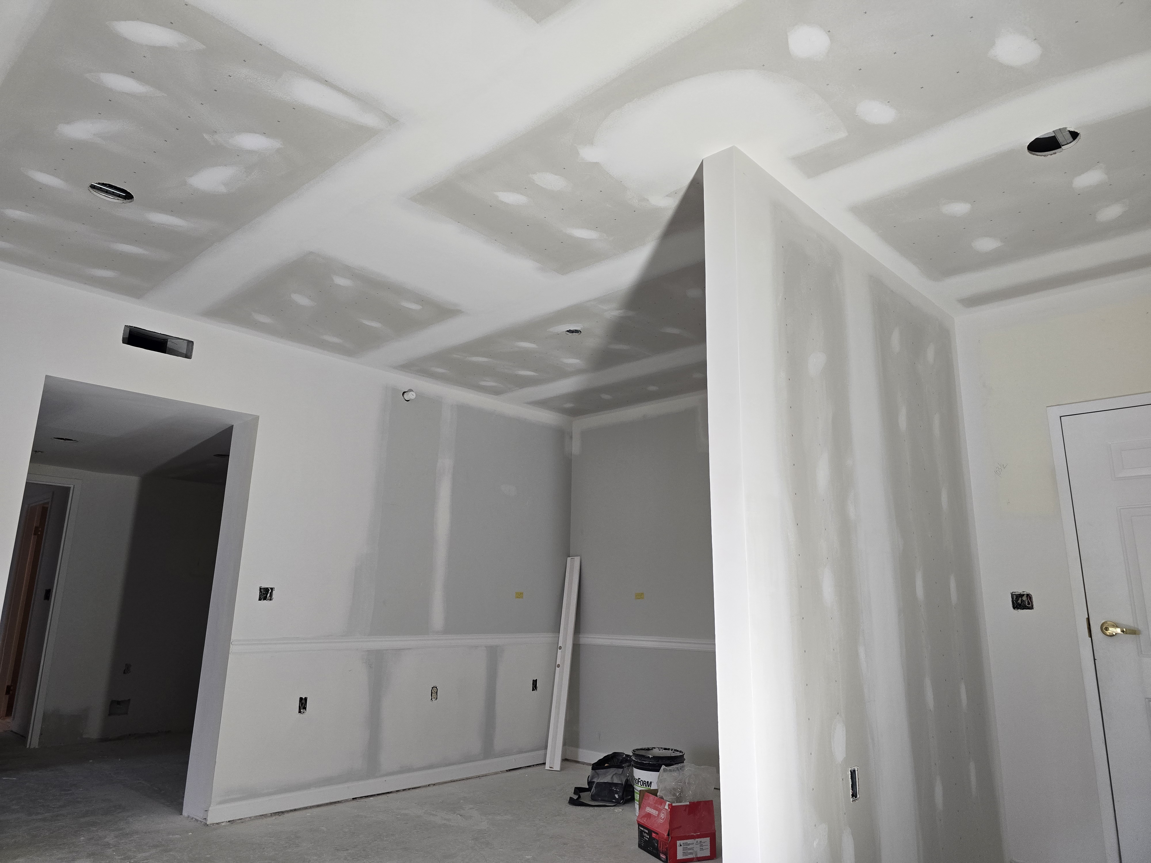 Living room renovation after